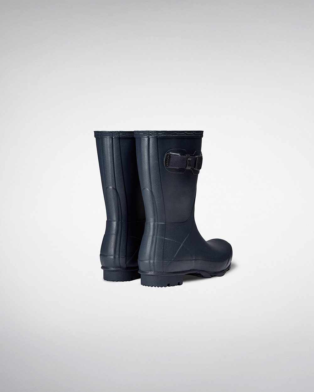 Womens Hunter Norris Field - Short Rain Boots Navy - 3657-EVDLN